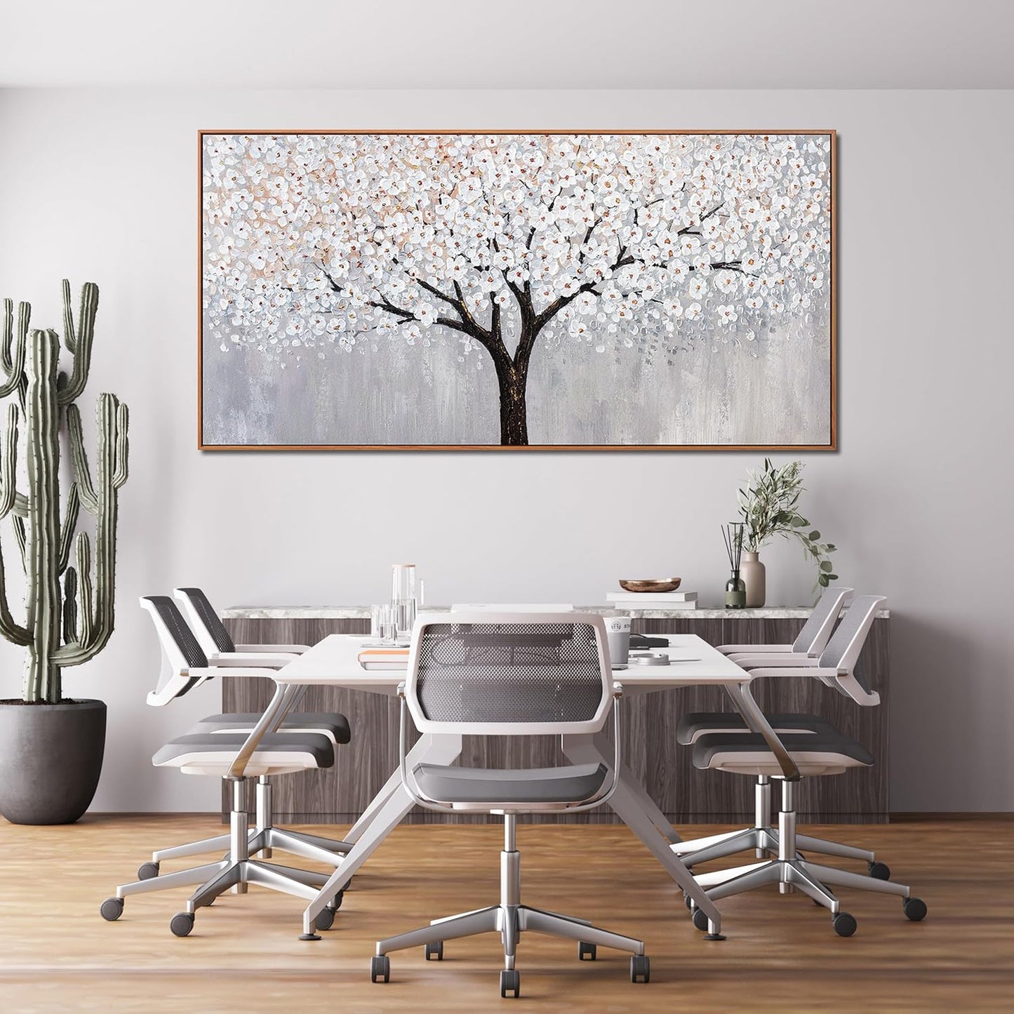 Canvas Wall Art Decor Artwork for Walls Framed Black and White Wall Art Prints Large Tree of Life Wall Art for Living Room Art Work for Wall Decor Bedroom Office Wall Art Decor 29"X58"