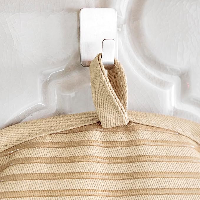 All-Clad Premium Pot Holder & Hot Pad: Heat Resistant to 500 Degrees - 100% Cotton, 10"x6.25" Hot Pad for Kitchen and Barbeque, 4-Pack, Cappuccino