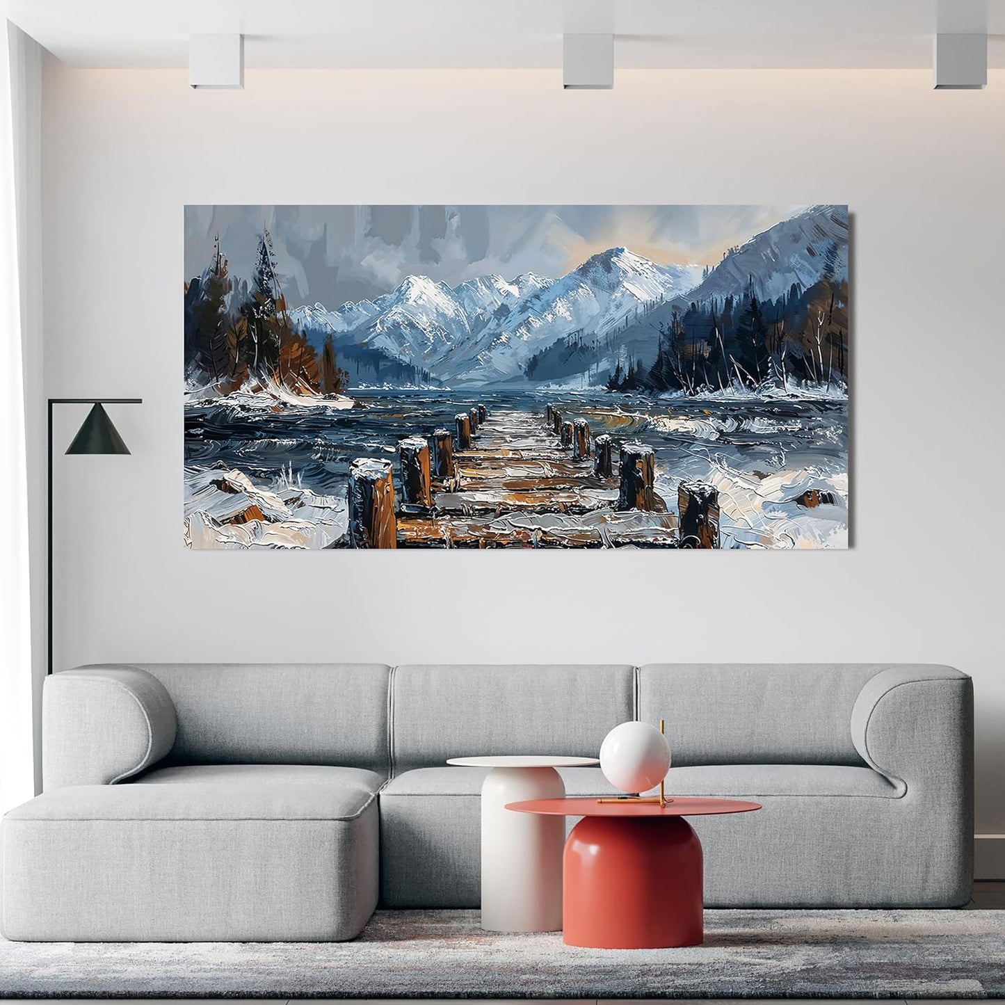 Canvas Wall Art Decor Large Wall Art for Living Room Nature Landscape Wall Art Prints Canvas Art Wall Decor Artwork For Walls Modern Oversized Wall Art Decorations Bedroom Ofiice Kitchen Decor 29"X58"