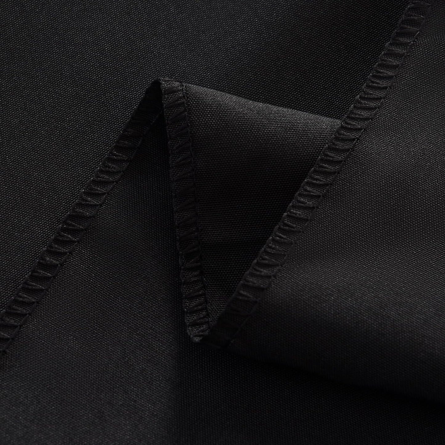 6-Pack 60x144 inch Black Table Cloths, Solid Stain and Wrinkle Resistant Oblong Tablecloth, Premium Plain Weave Polyester Fabric Rectangle Table Linen Covers for Hotel, Banquet