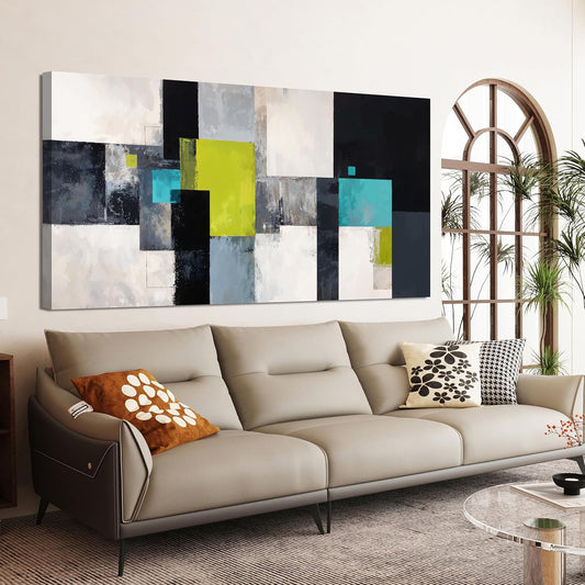 Large Canvas Wall Art Decor Wall Art Pictures for Living Room Black and White Oversized Wall Art Prints 29"X58" Abstract Canvas Art Wall Decor Artwork for Walls Modern Gray Wall Art Home Office Decor