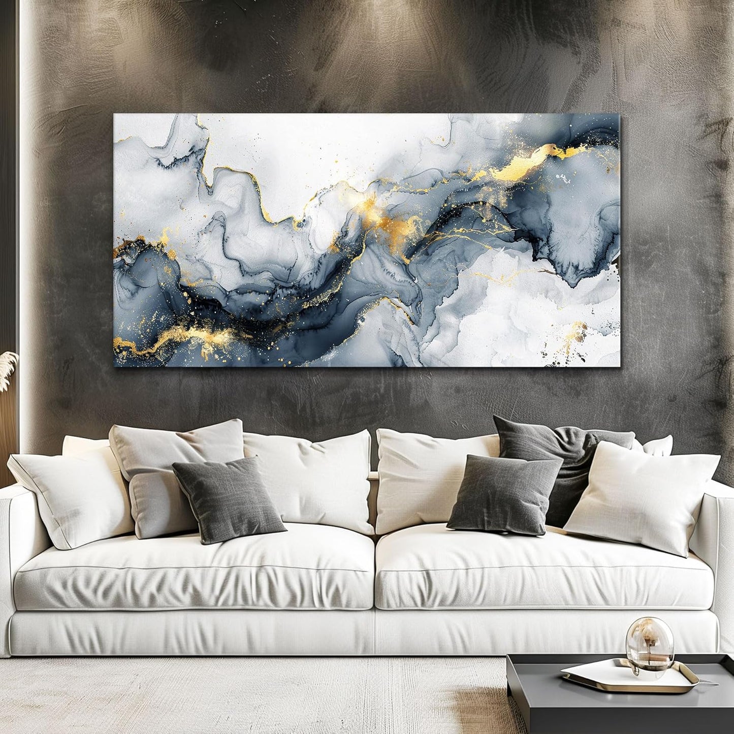 KELIYUAN Canvas Wall Decor For Bedroom Abstract Wall Art For Living Room Office Decorations Ink Minimalism Art Paintings Large to Hang Wall Pictures Artwork Modern Home Decor Posters 30"x60"