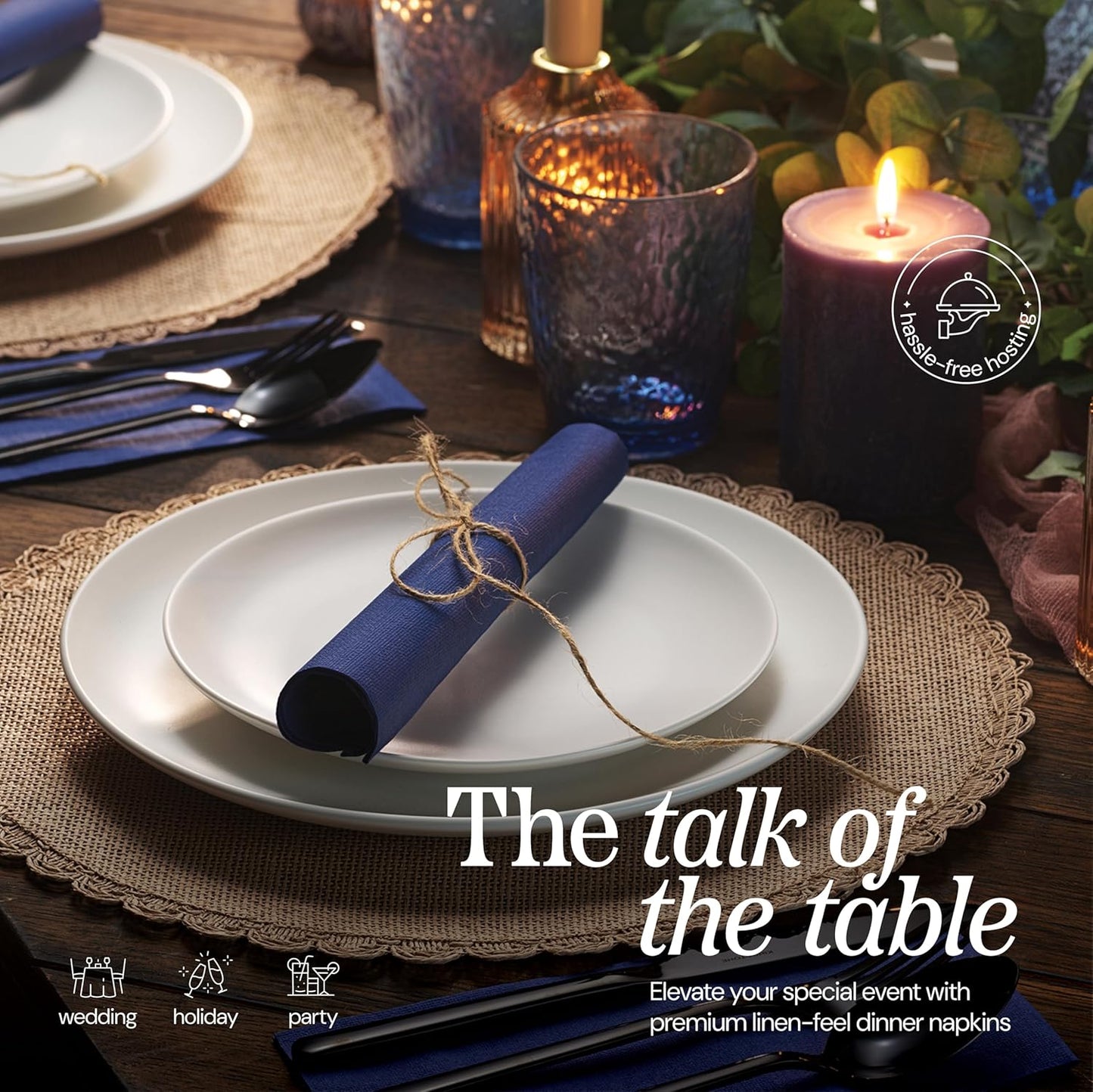 300 Pack Disposable Cream Napkins Paper, 3-Ply, 12" x 17" Cream Paper Napkins, Decorative Hand Guest Towels, For Wedding, Kitchen or Event