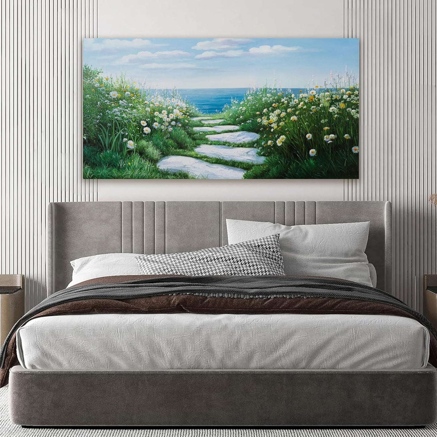 Canvas Wall Art Decor Modern Wall Art for Living Room Canvas Art Wall Decor Nature Landscape Wall Art Decor Pictures Coastal Ocean Wall Art Prints Artwork for Walls Bedroom Office Wall Decor 20" X 40"