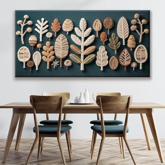 Tsomzxng Large Boho Wall Art For Living Room Century Modern Canvas Art Wall Decor Picture Painting Dark Green Wall Art Multicolor Painting Prints Bedroom Office Wall Hanging Decor 29 X 58 In