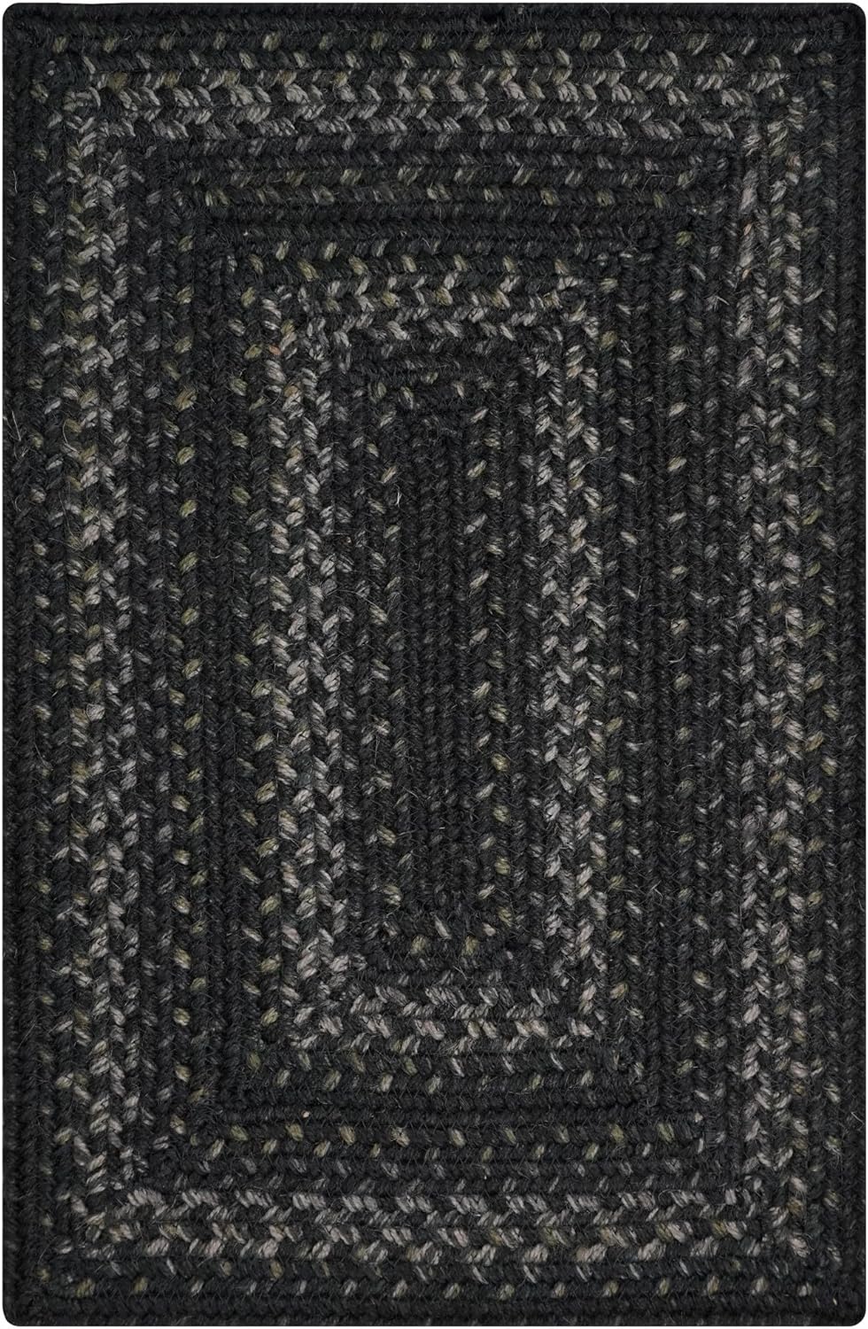 Homespice Jet Black Dining Placemats, Warm Primitive Decor, Set of 6-13x19 Rectangle Table Mats - Vibrant Colors, Durable, Easy to Clean and Protects Furniture