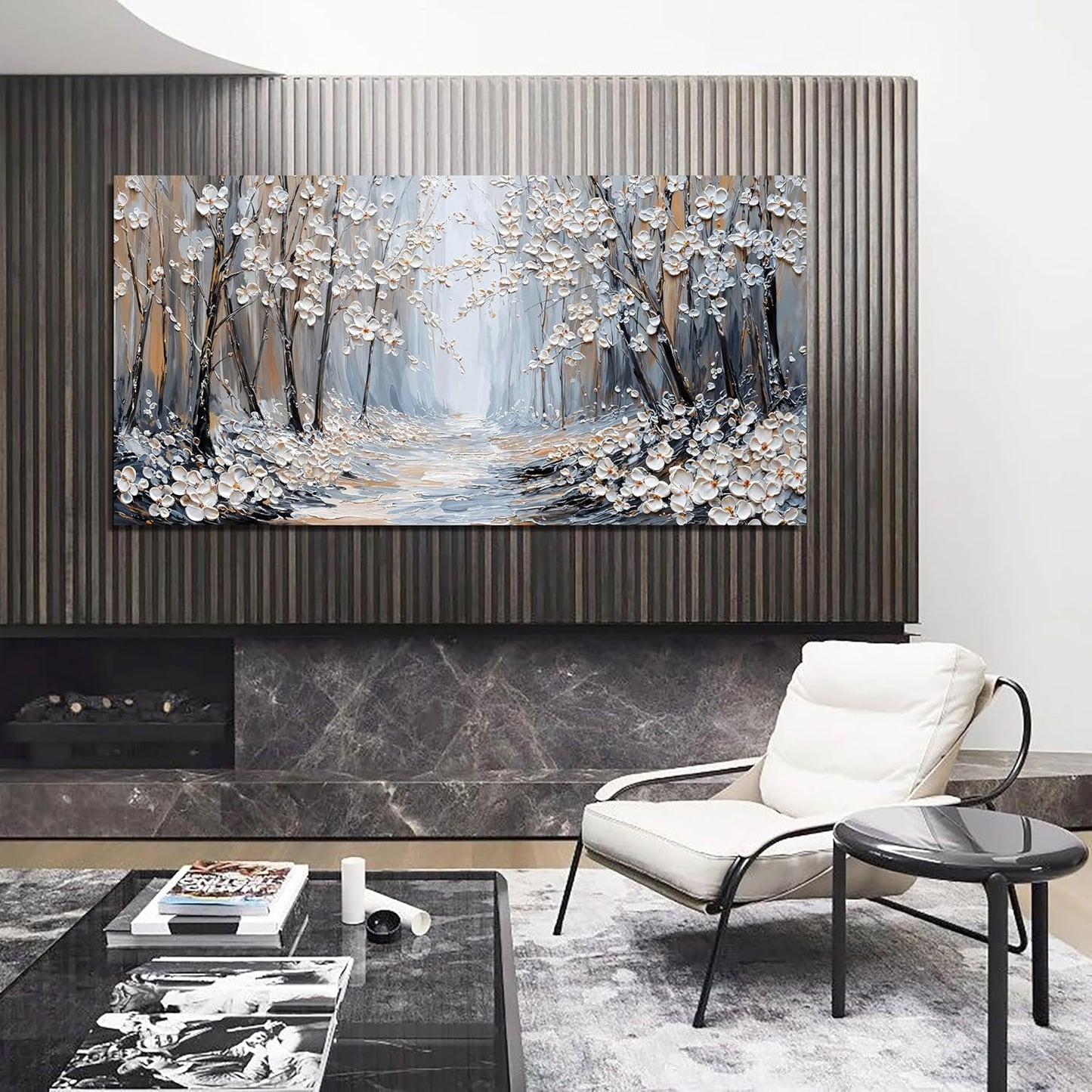 Large Canvas Wall Art Decor Wall Art Pictures for Living Room Art Work for Wall Decor Artwork for Walls Landscape Forest Wall Art Prints Modern Flowers Wall Art Decorations Home Office Decor 24"X48"