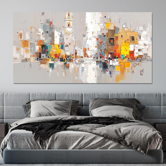 Abstract Canvas Wall Art Decor Oversized Wall Art for Living Room Large Colorful Wall Art Prints Artwork for Walls Modern Abstract Art Abstract Canvas Art Wall Decor Bedroom Office Decorations 29"X58"