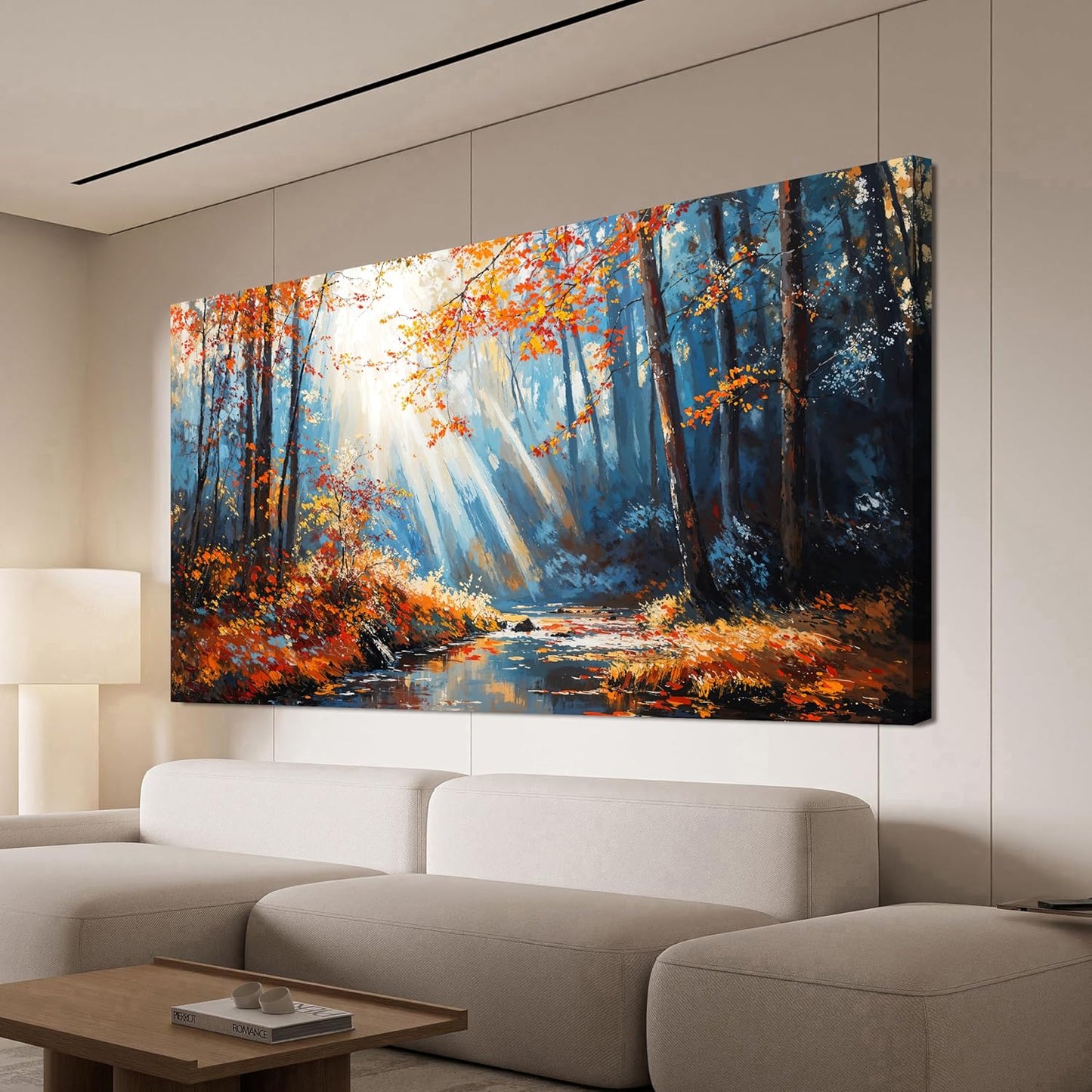 TAIJXAGSG Canvas Wall Art Decor Modern Botanical Wall Art Prints Art Work For Wall Decor Forest Wall Art Pictures For Living Room Nature Landscape Wall Art Decorations Bedroom Office Decor 20"X 40"