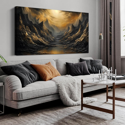 Nature Wall Art for Living Room Bedroom Office Large Mountain Canvas Pictures Landscape Wall Decoration 29x59 Modern Artwork