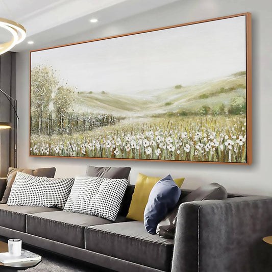 Framed Canvas Wall Art Decor Natural Wall Decorations Home Decor Wall Art Prints Mountain Wilderness Landscape Large Size Artwork for Living Room Bedroom Kitchen Office Decor 29"×58"