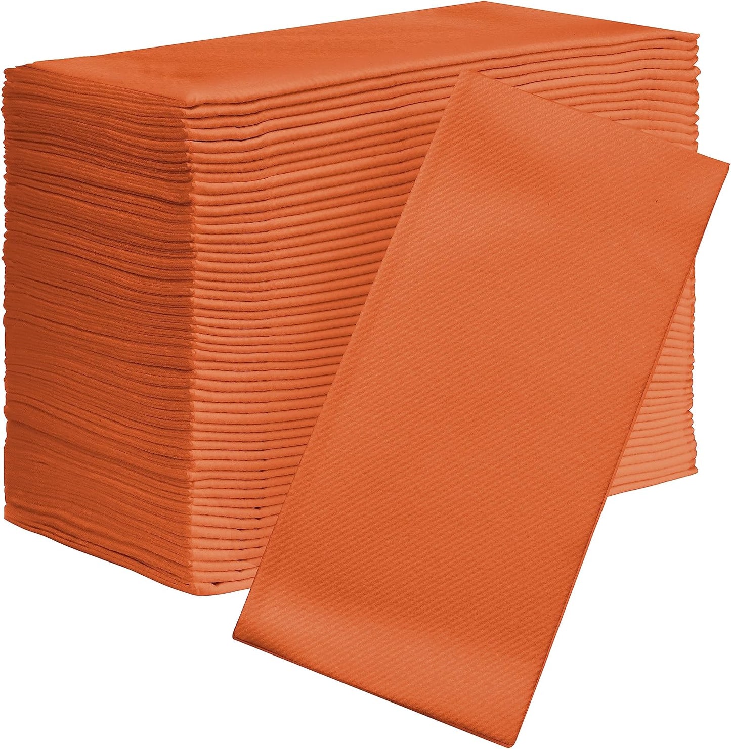 AMERICAN HOMESTEAD Paper Napkins - Terracotta Disposable Linen-Like Dinner Napkins - Restaurant-Quality Table Serviettes for Weddings, Parties, and Events - 15.75" x 15.75" - 50 Count