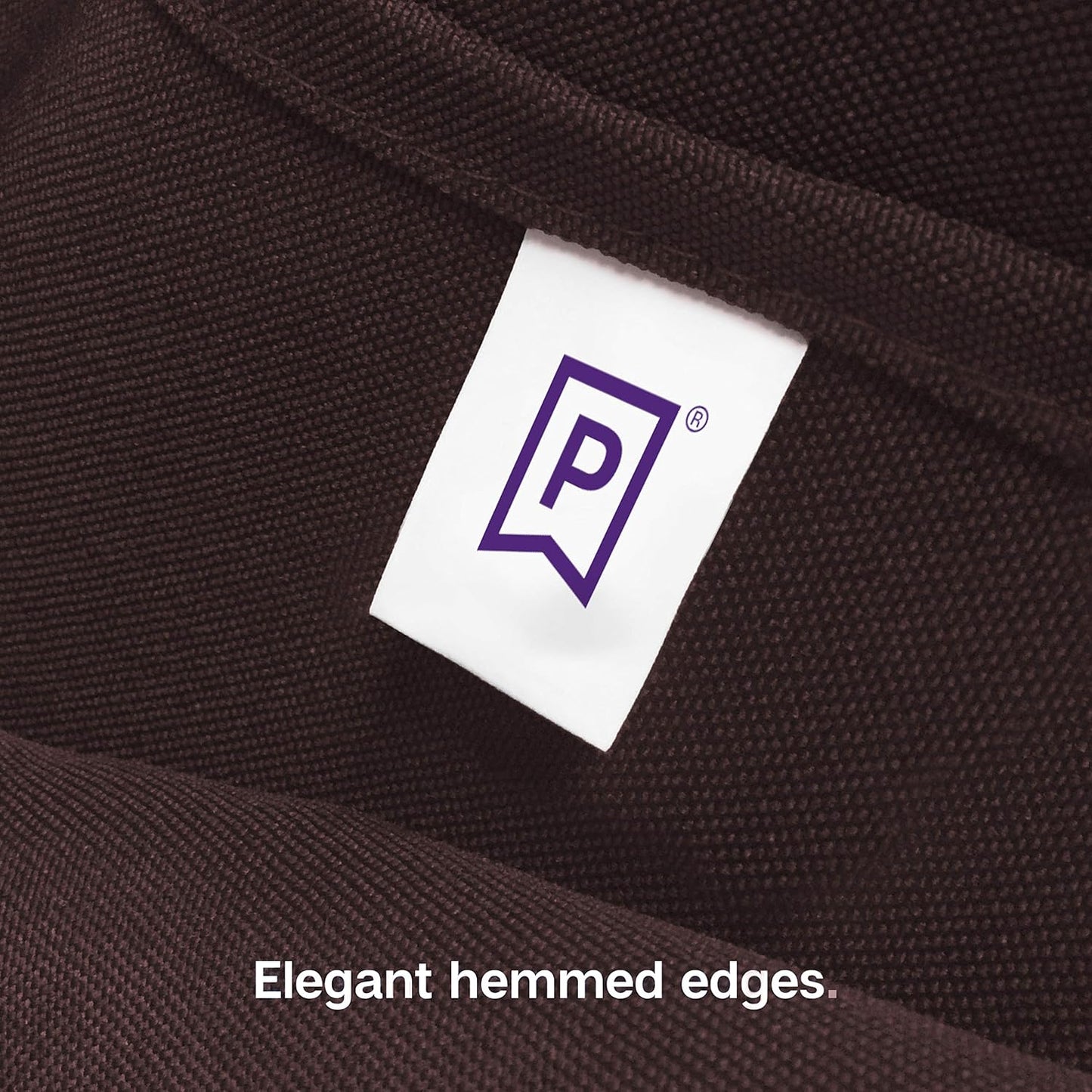 Gee Di Moda Rectangle Tablecloth - 70 x 120 Inch Chocolate - Heavy Duty Washable Polyester - For 6 or 8 Foot Rectangular Table