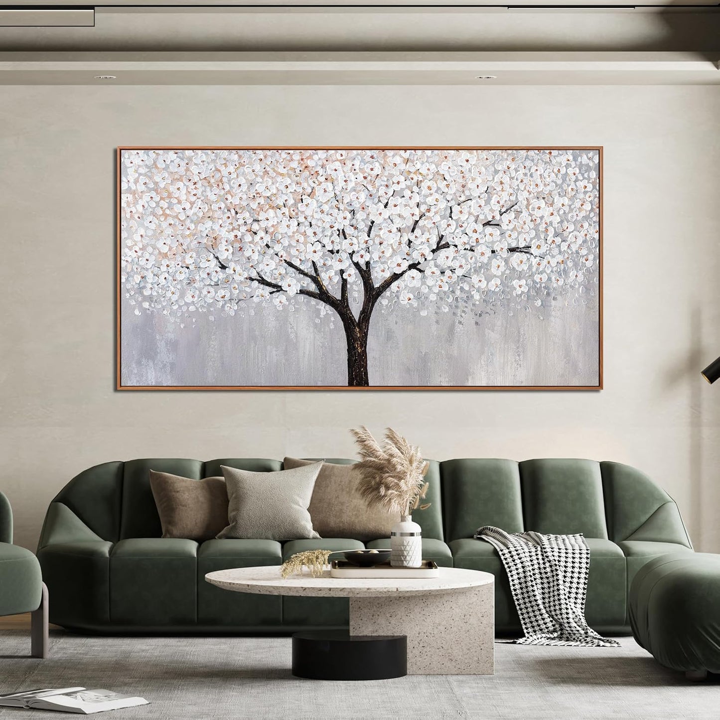 Canvas Wall Art Decor Artwork for Walls Framed Black and White Wall Art Prints Large Tree of Life Wall Art for Living Room Art Work for Wall Decor Bedroom Office Wall Art Decor 29"X58"