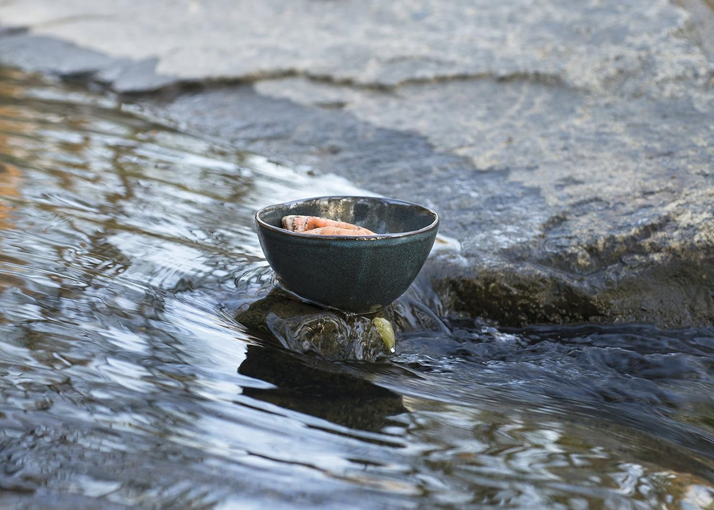 D&V 3 Piece Stōn Porcelain Dinnerware Bowl Set, 7.5" x 3.5", Twilight