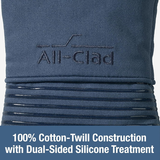All-Clad Premium Silicone Oven Mitts, 2-Pack, Indigo