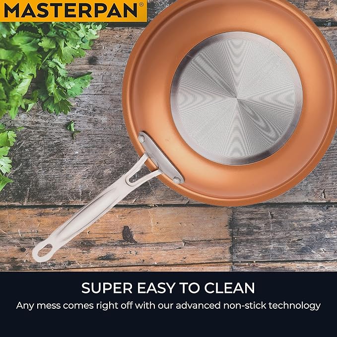 MasterPan Copper tone 10-inch Ceramic Non-stick Fry pan