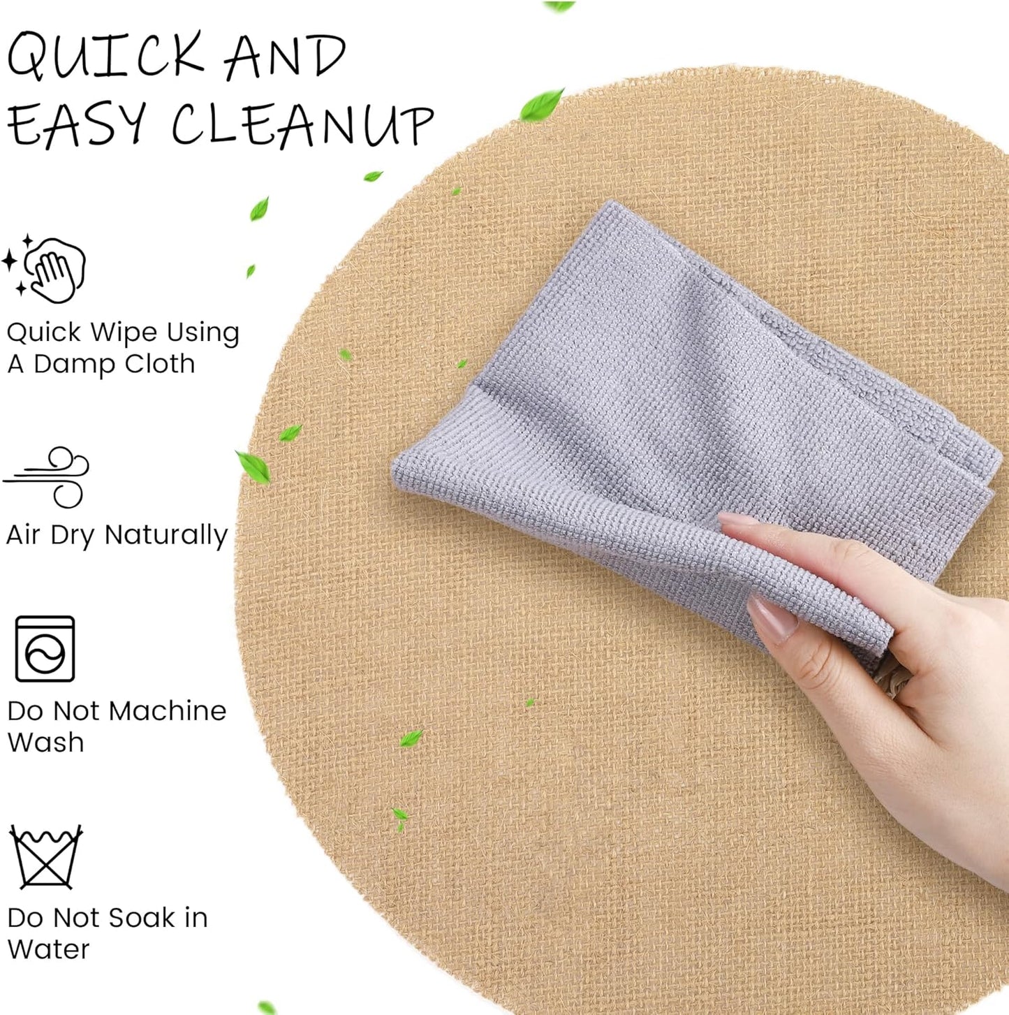 25 Pieces Burlap Placemats 11.8 Inch Round Reusable Brown Table Mats Natural Jute Fibers Placemats Bulk Circle Rustic Table Decorations for Dining Wedding Holiday Farmhouse Supplies