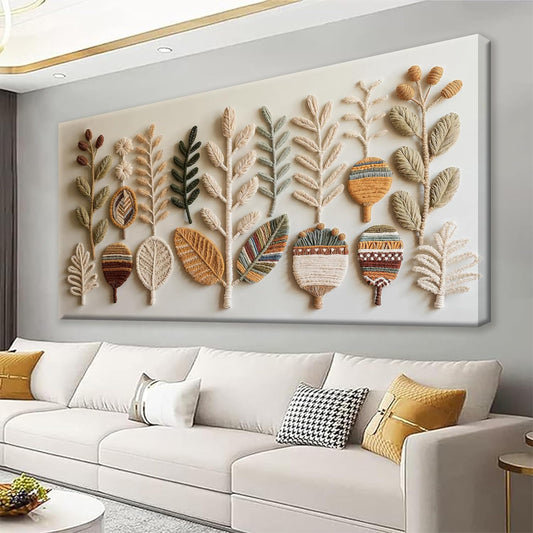 Tsomzxng Canvas Art Wall Decor Print Modern Boho Wall Art Prints Minimalist Paintings White Wall Art Pictures For Bedroom Kitchen Office Home Artwork 20" X 40" Ready To Hang