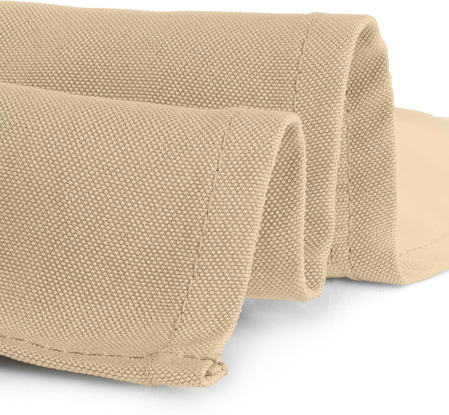 Gee Di Moda Rectangle Tablecloth - 70 x 120 Inch Beige Table Cloth for 6-Foot Rectangular Table - Heavy Duty Washable Polyester Fabric - Formal Dinners, Casual Get-Togethers, Professional Events