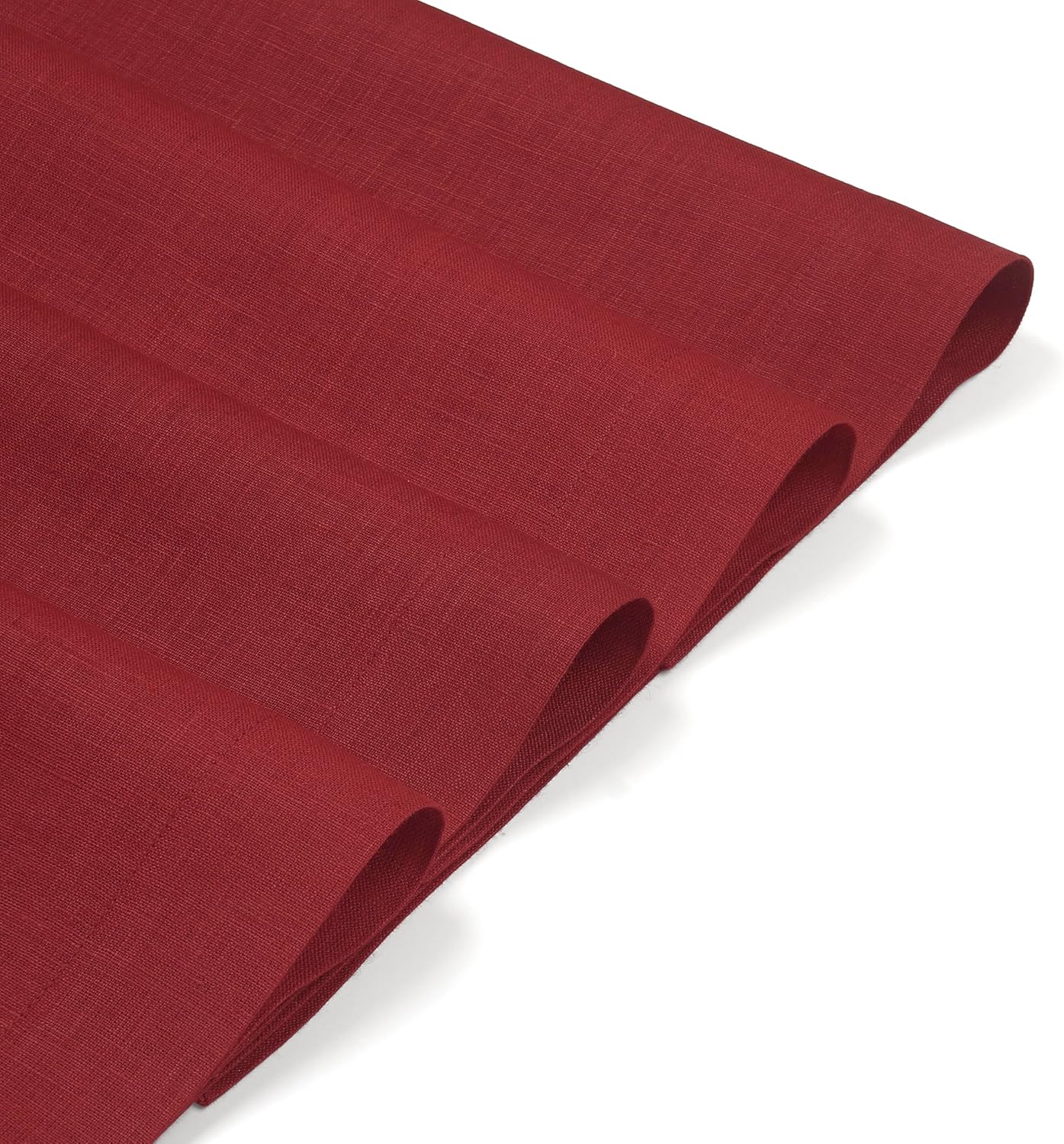 D'Moksha Homes Linen Red Placemats Set of 4-100% Pure Linen Placemats 14 x 19 Inch for Fall, Autumn and Halloween - Handcrafted and Machine Washable