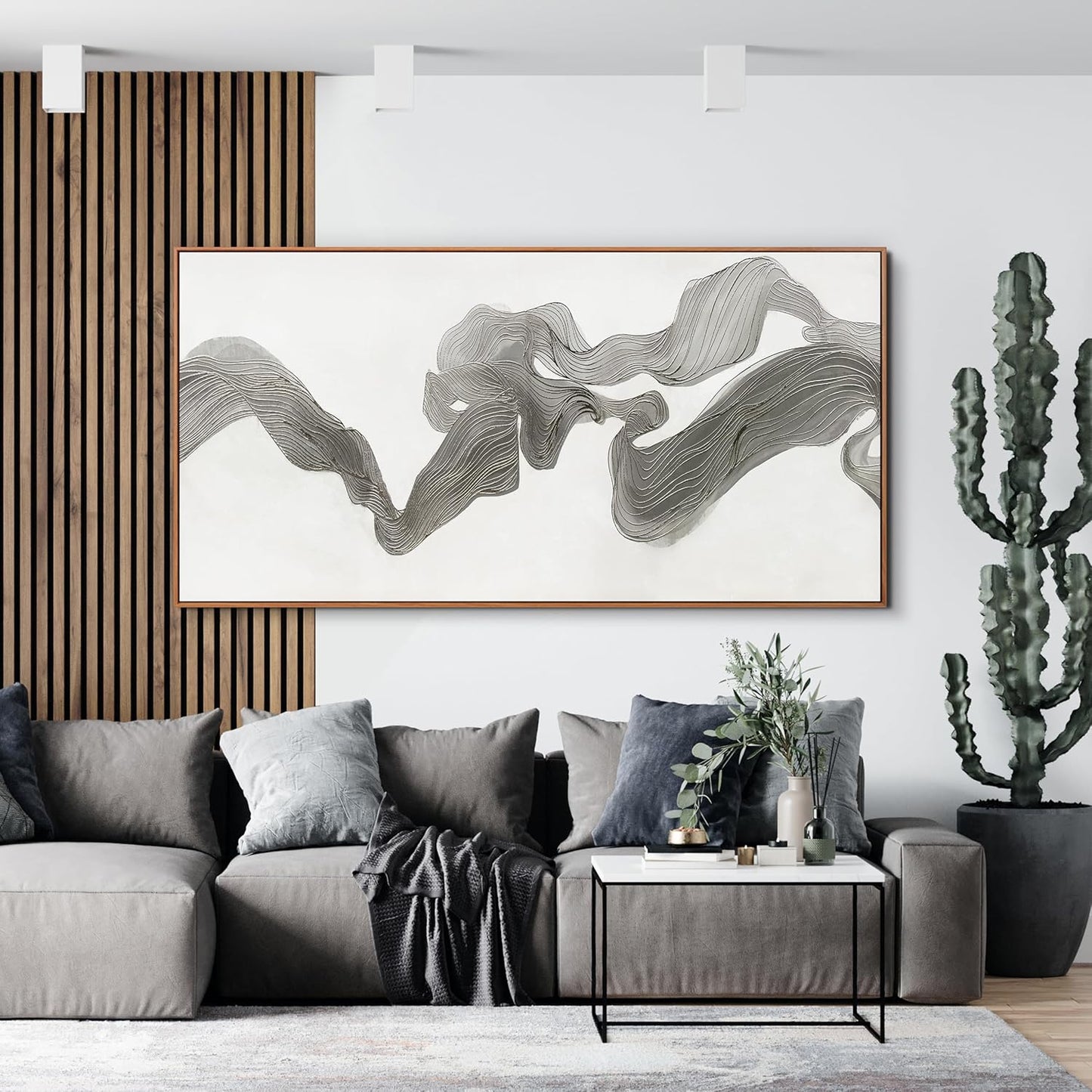 Abstract Wall Art Decor Large Wall Art for Living Room Abstrcat Canvas Art Wall Decor Modern Framed Wall Art Prints Abstrcat Art Artwork for Walls Decorations Bedroom Office Decor 29" X 58"