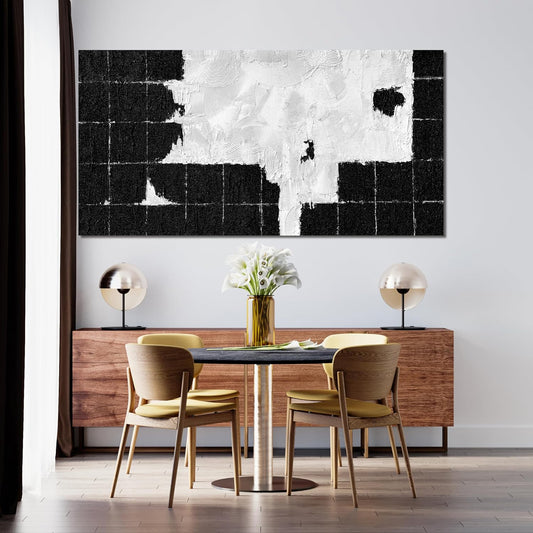 Canvas Wall Art Decor Wall Art Pictures for Living Room Black and White Wall Art Prints Abstract Canvas Art Wall Decor Large Modern Abstract Wall Art Artwork for Walls Bedroom Office Decor 24" X 48"