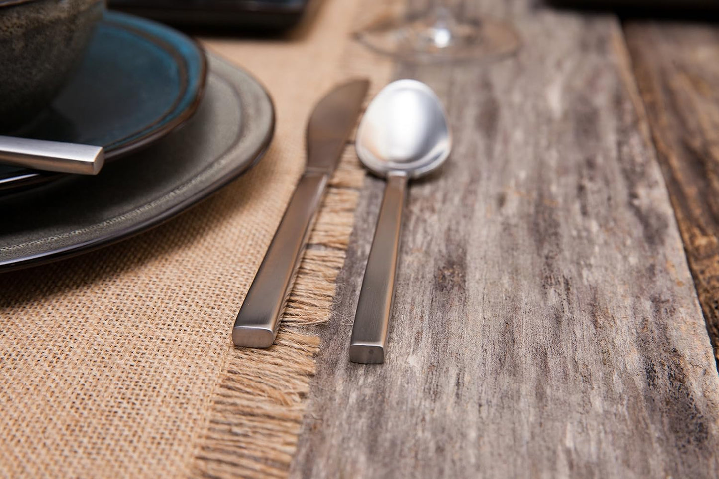 FORTESSA Arezzo 18/10 Stainless Steel Flatware, 20 Piece Place Setting With Table Knives, Forks and Spoons (Service For 4), Dishwasher Safe, Brushed