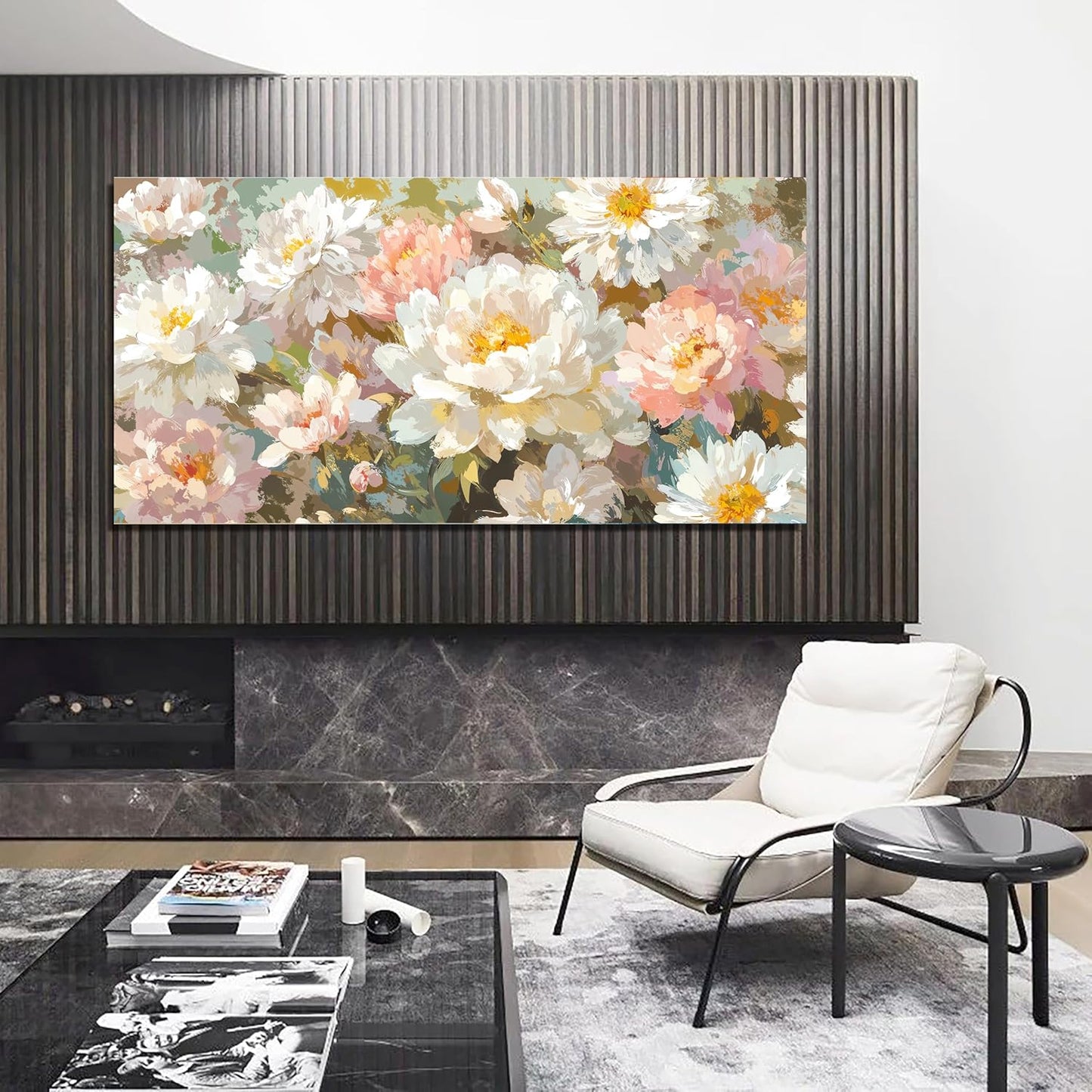 Canvas Wall Art Decor Large Wall Art for Living Room Colorful Flowers Wall Art Prints Artwork for Walls Botanical Wall Art Pictures Modern Canvas Art Wall Decor Bedroom Office Decorations 24" X 48"