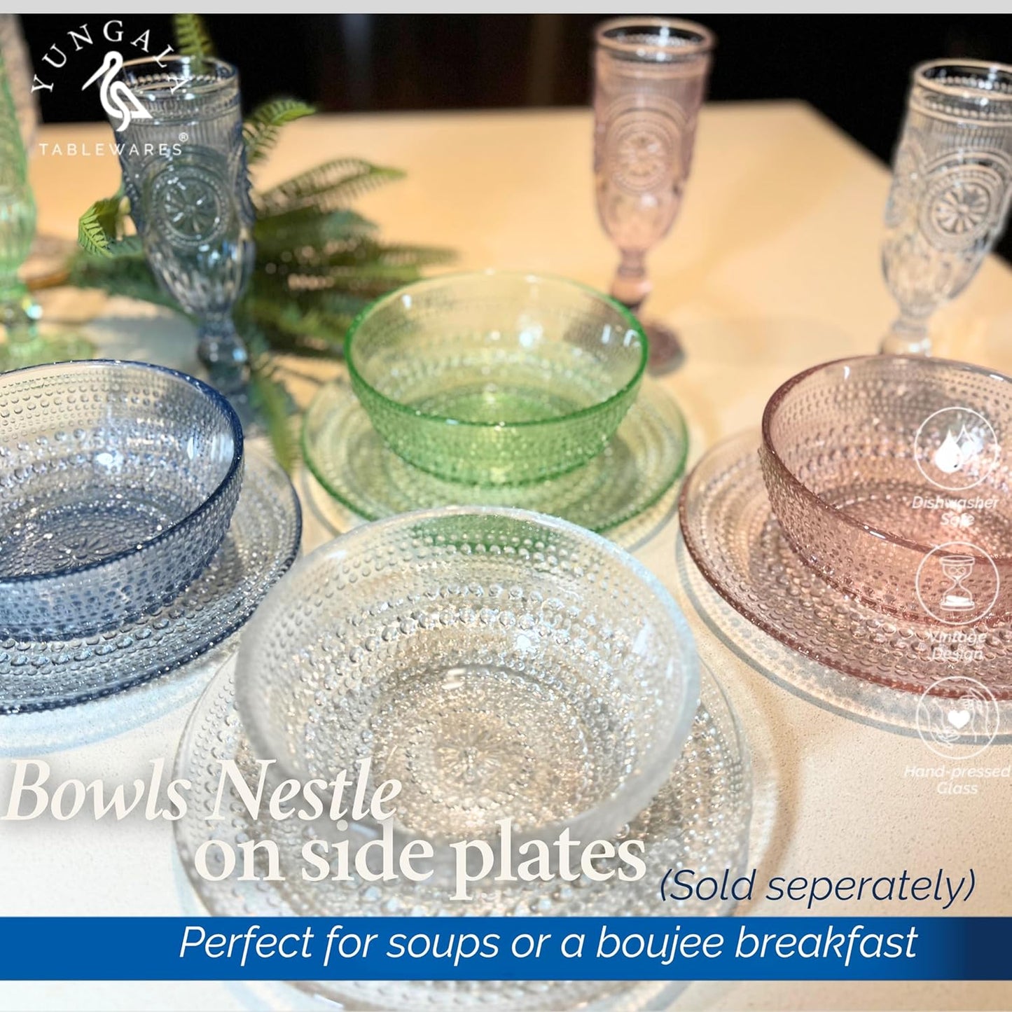 Yungala Multi-colored Glass Bowl Summer