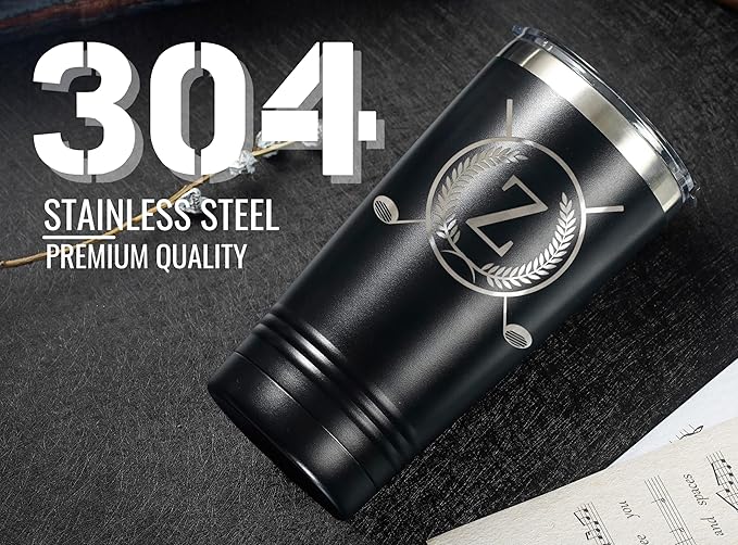 Onebttl Golf Gifts for Men with Initial for Golfer & Golf Lovers, 20oz Travel Mug, Perfect Gifts for Men, Birthday, Christmas - Z