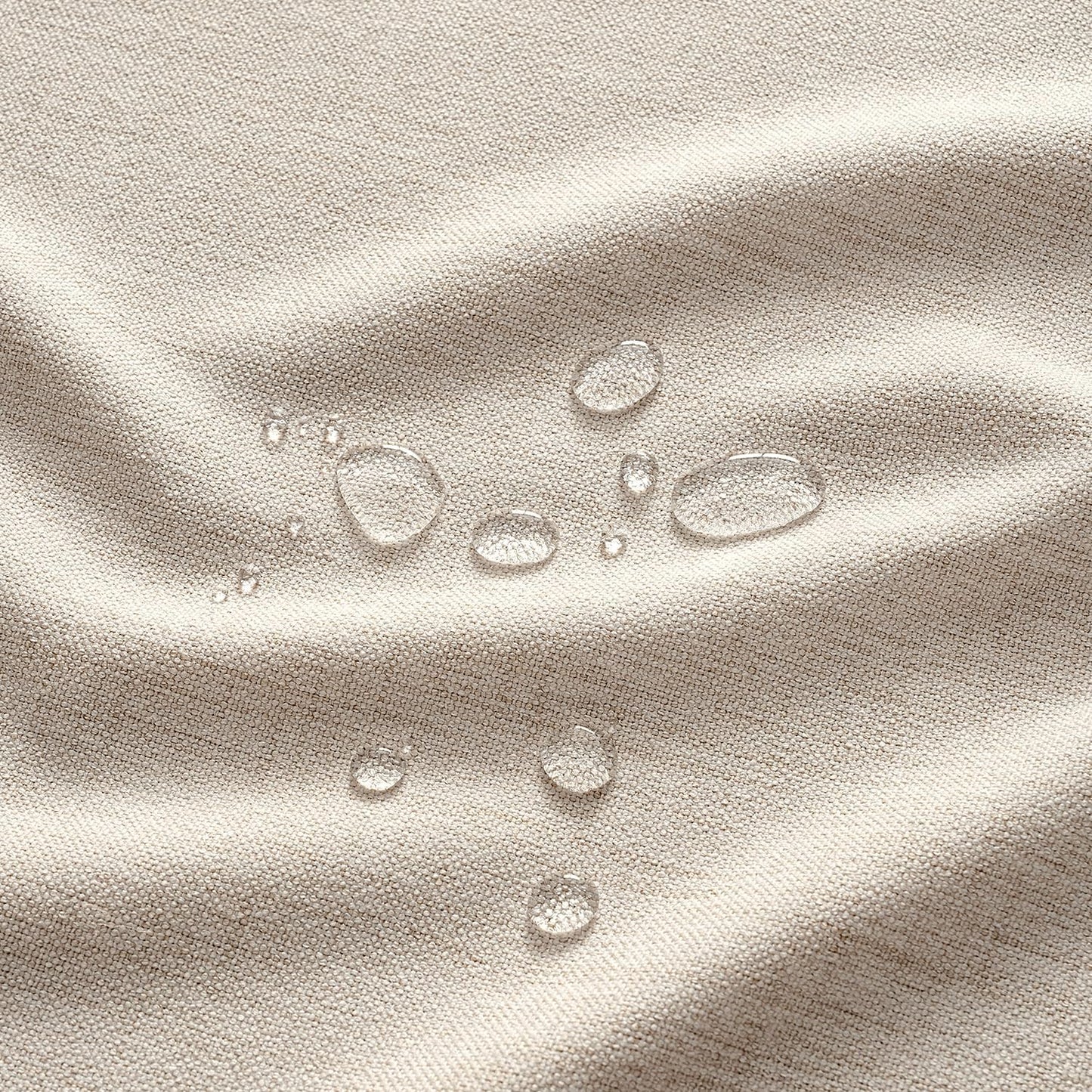 MIULEE Grayish White Linen Tablecloth 60x84 Inch Rectangle Table Cloth Waterproof,Stain Resistant & Wrinkle Resistant for Dining Party Wedding