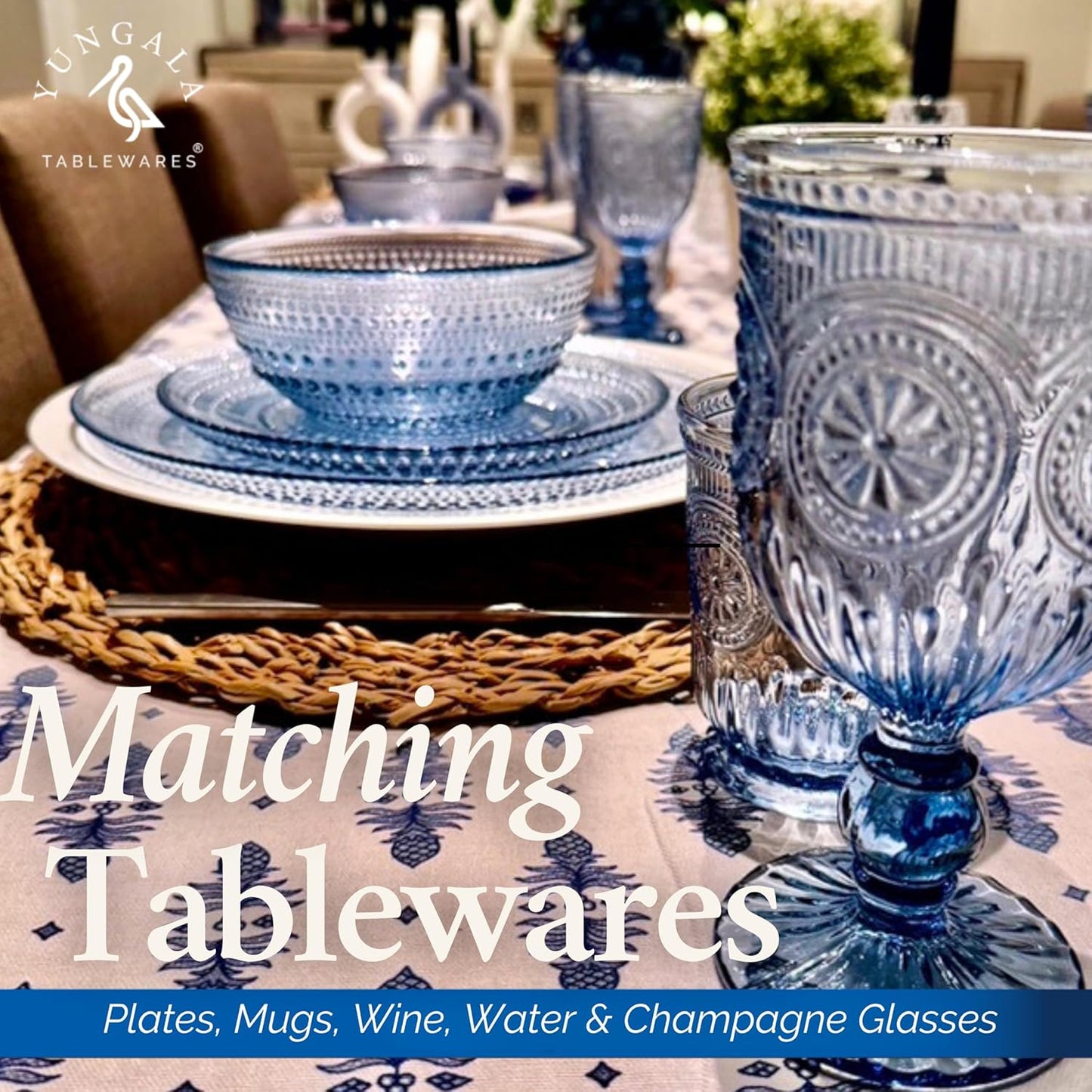 Yungala Blue Glass Bowl