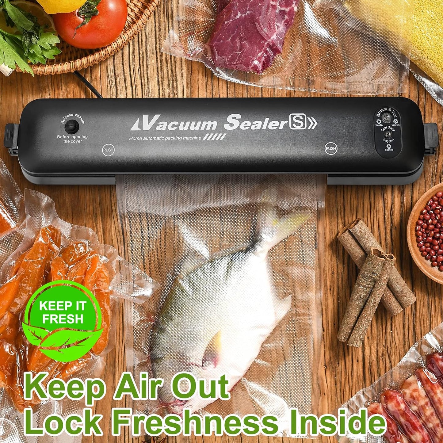 W&Y W&Y 100 Single-Ply Vacuum Sealer Bags (6"x10" Quart) – Pre-Separated, Commercial Grade, BPA Free for Food Storage, Sous Vide & Meal Prep – 1 Pack (100 Count)