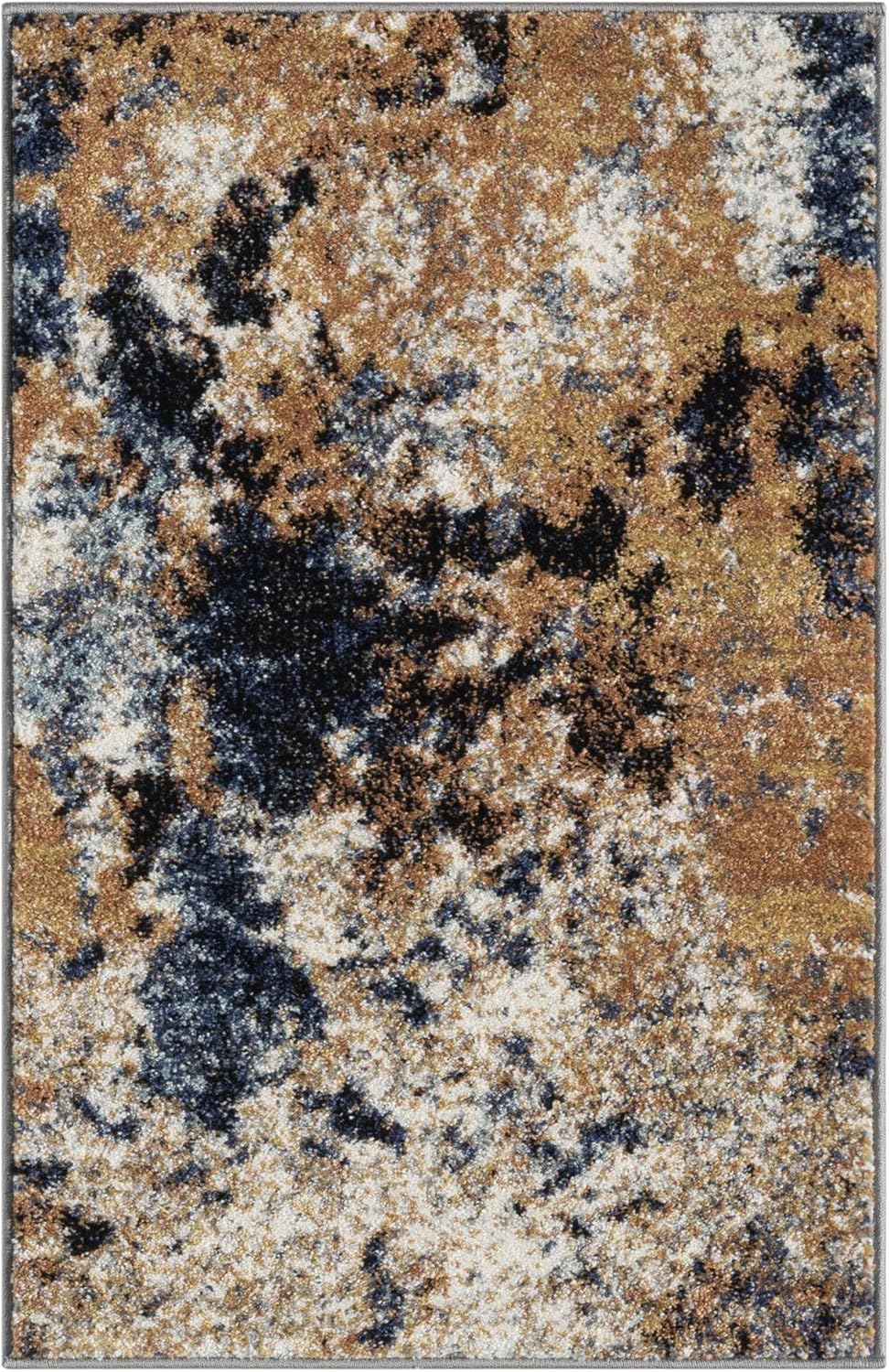 Keen Home Design Area Rugs - 2x3 Non-Shedding, Abstract Rugs for Kitchen, Living Room, Bedroom, Dining Room, Entryway - Size: 2' x 3', Multi