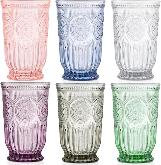 Yungala Multi-colored Highball Drinking Glasses
