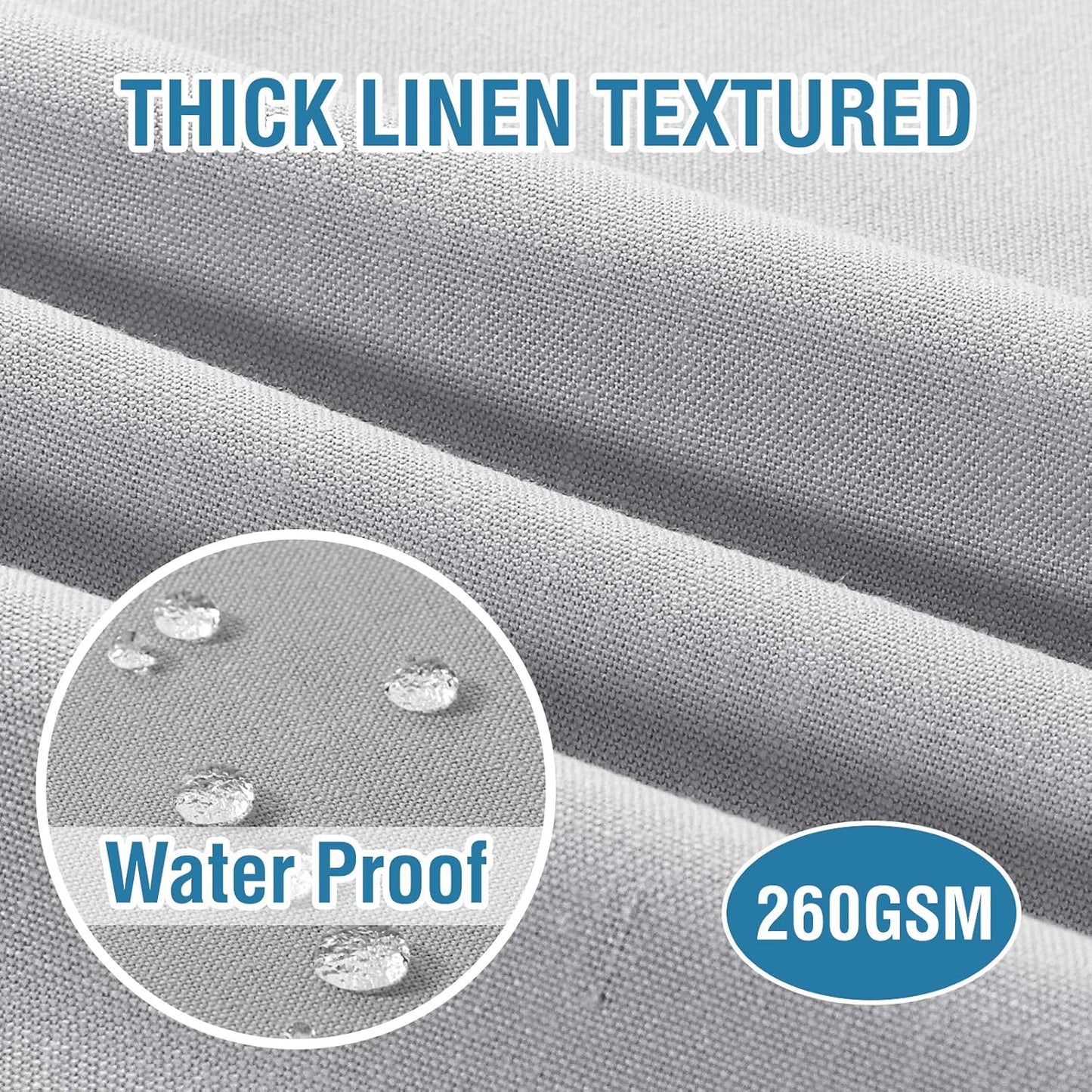 H.VERSAILTEX Cloth Napkins Set of 12 (18" X 18") Linen Textured Dinner Napkins Waterproof Extra Soft Thick Durable Reusable Napkins with Hemmed Edges for Dinners, Weddings and Everyday Use, Grey