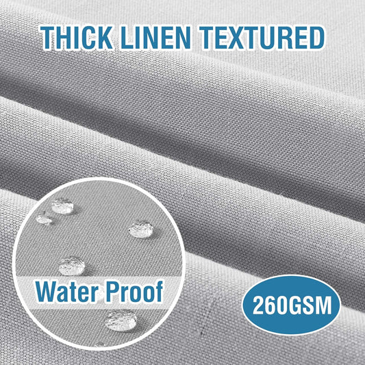 H.VERSAILTEX Cloth Napkins Set of 12 (18" X 18") Linen Textured Dinner Napkins Waterproof Extra Soft Thick Durable Reusable Napkins with Hemmed Edges for Dinners, Weddings and Everyday Use, Grey