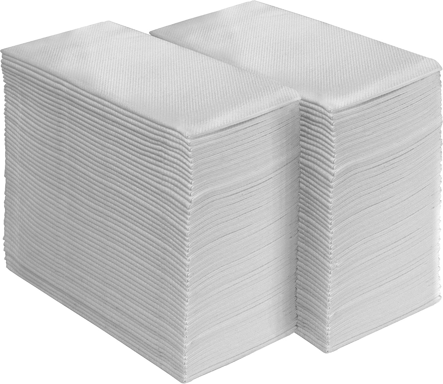 AMERICAN HOMESTEAD Paper Napkins - Silver Disposable Linen-Like Dinner Napkins - Restaurant-Quality Table Serviettes for Weddings, Parties, and Events - 15.75" x 15.75" - 50 Count
