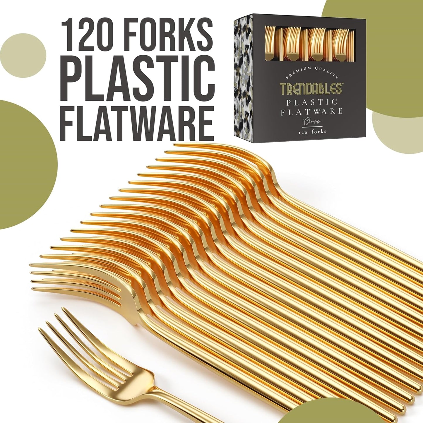Gold Plastic Forks Disposable Silverware 120 Pack Gold Plastic Cutlery Set Disposable Silverware Set Utensils Forks By Trendables