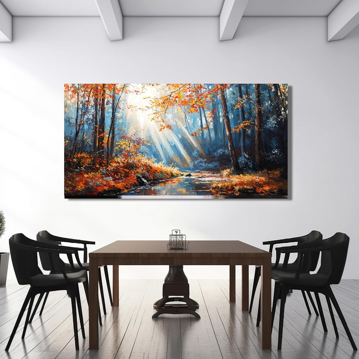 Large Canvas Wall Art Decor Nature Landscape Wall Art Decorations Modern Botanical Wall Art Prints Art Work For Wall Decor Forest Wall Art Pictures For Living Room Bedroom Office Decor 29"X 58"