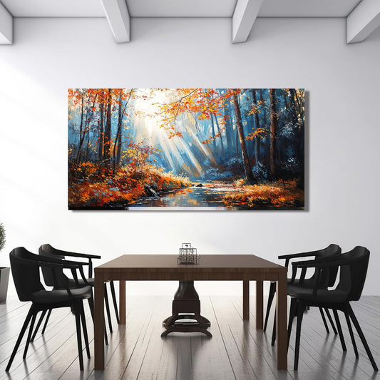 Large Canvas Wall Art Decor Nature Landscape Wall Art Decorations Modern Botanical Wall Art Prints Art Work For Wall Decor Forest Wall Art Pictures For Living Room Bedroom Office Decor 29"X 58"