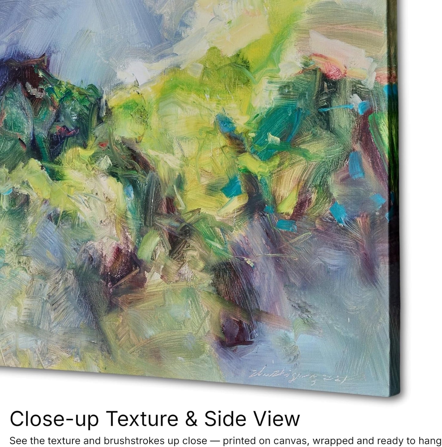 Gloliv Canvas Wall Art – Abstract Wall Decor Painting, Artist-Authorized Reproduction Canvas Prints, Modern Wall Art Decor for Living Room, Bedroom, or Office 16"x12"