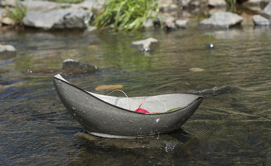 D&V 3 Piece Stōn Porcelain Dinnerware Oval Serving Bowl, 12.25" x 6.5", Mist