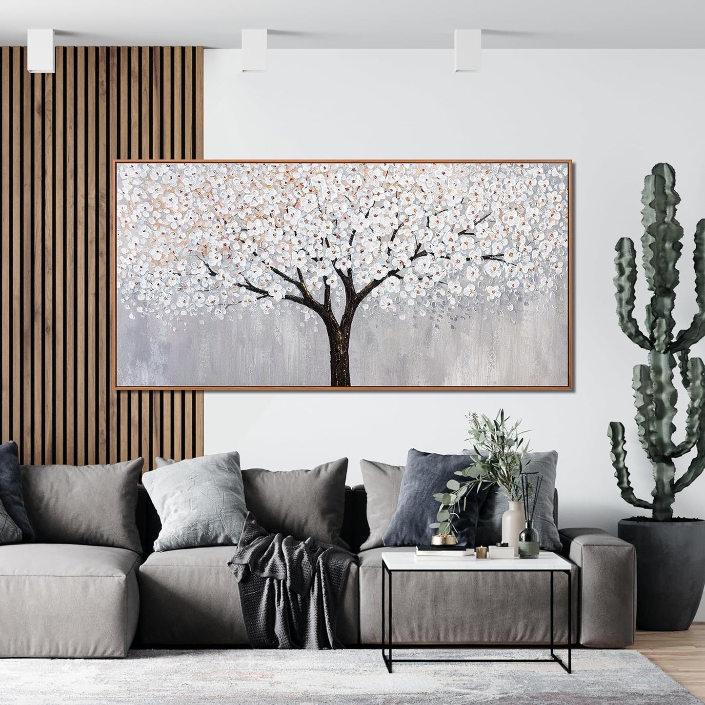 Canvas Wall Art Decor Artwork for Walls Framed Black and White Wall Art Prints Large Tree of Life Wall Art for Living Room Art Work for Wall Decor Bedroom Office Wall Art Decor 29"X58"