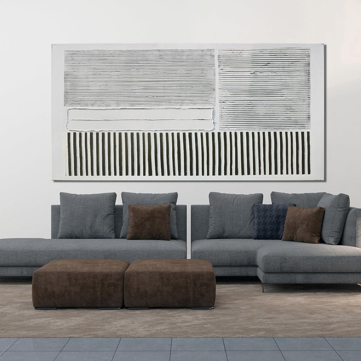 Canvas Wall Art Decor Oversize Canvas Wall Art For Living Room Abstract Art Black and White Wall Art Decor Abstract Modern Wall Art Prints Large Art Work For Walls Home Office Wall Decor 35"X70"