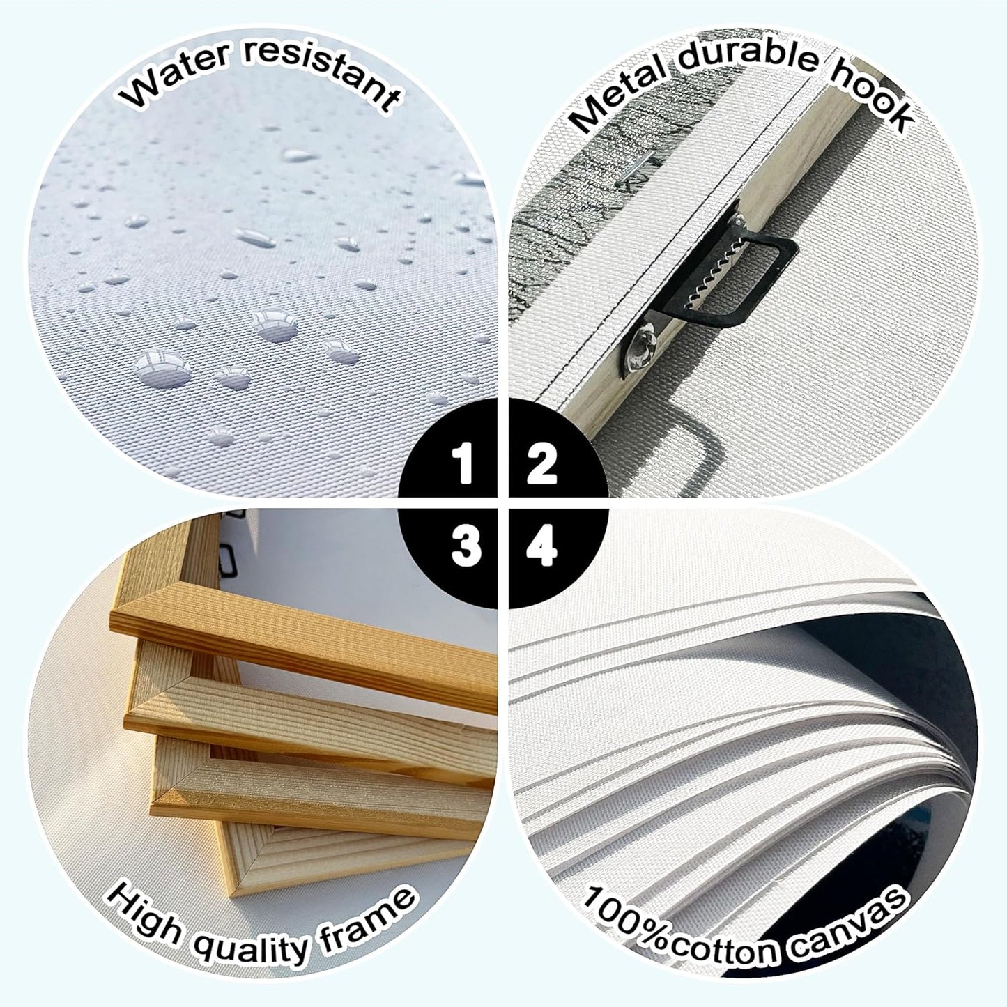 YCPRIMER Canvas Wall Art - Village Landscape Decor Retro Farmhouse Picture Yellow Tree Grassland Painting Artwork for Dinning Room,Living Room,Kitchen Decoration Size 24×48Inch