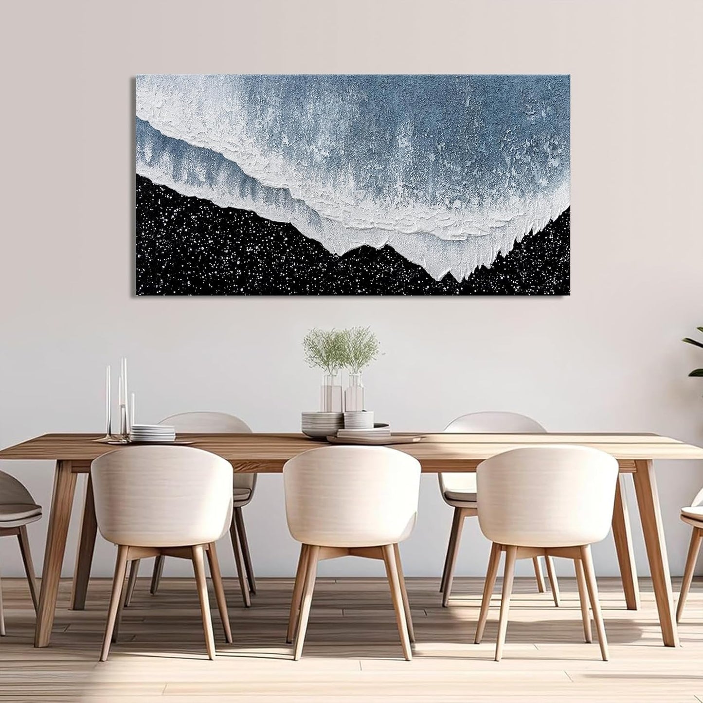 Canvas Wall Art Decor Modern Canvas Wall Art For Living Room Large Beach Wall Art Prints Artwork for Walls Black and White Wall Art Decor Bedroom Office Kitchen Wall Decor 24" x 48"