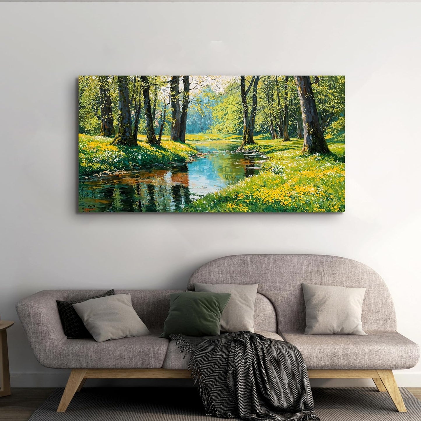 Canvas Wall Art Decor Wall Art Pictures for Living Room Modern Landscape Wall Art Prints Canvas Art Wall Decor Nature Botanical Wall Art Decorations Forest Artwork for Walls Home Office Decor 20"X40"