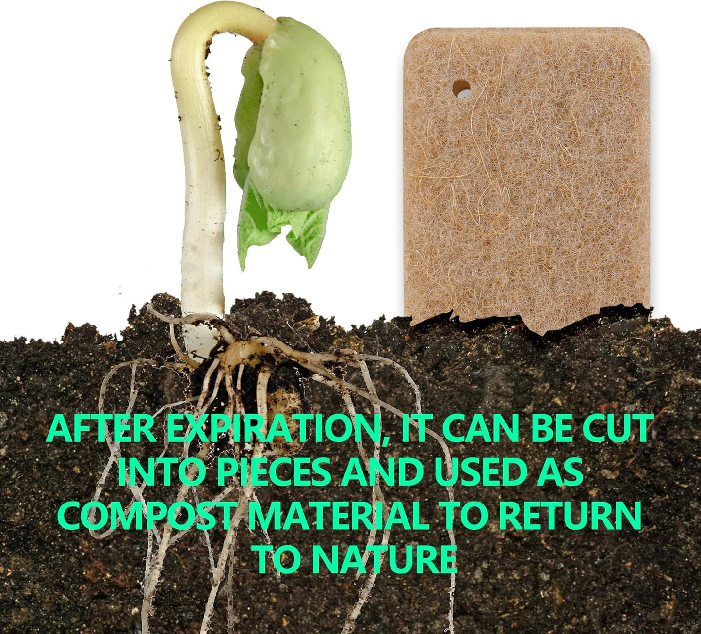 Kitchen Biodegradable Compostable Cellulose Sponges - Pack of 15 Eco Friendly Sponge